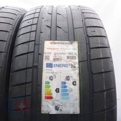 2. 255 40 21 2x HANKOOK 255/40 R21 102T XL Ventus S1 evo3 A0 SEAL Sommerreifen 2021 Ungebraucht  