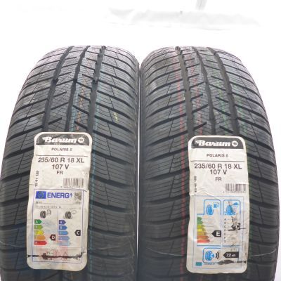 235 60 18 2x BARUM 235/60 R18 107V XL Polaris 5 Winterreifen 2018/23 VOLL 235 60 18 2x BARUM 235/60 R18 107V XL Polaris 5 Winterreifen 2018/23 VOLL