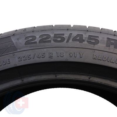 4. 225 45 18 2x CONTINENTAL 225/45 R18 91Y ContiSportContact 5 RSC BMW Sommerreifen 6,2mm 2017