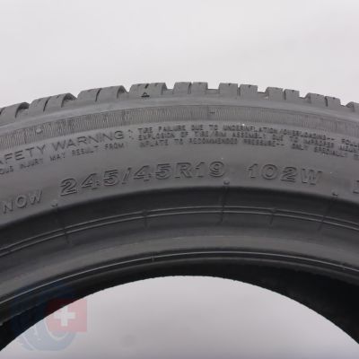5. 245 45 19 2x BRIDGESTONE 245/45 R19 102W XL Blizzak6 Winterreifen 2024 6,5mm