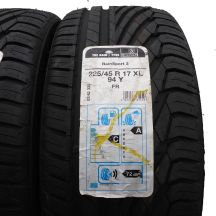 2. 225 45 17 4x UNIROYAL 225/45 R17 94Y XL RainSport 3 Sommerreifen 2018 WIE NEU VOLL