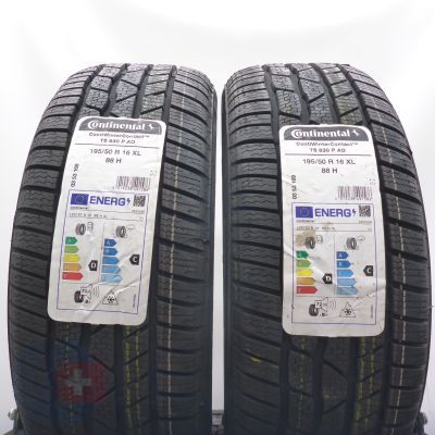 4. 195 50 16 4x CONTINENTAL 195/50 R16 88H XL ContiWinterContact TS 830P A0 Winterreifen 2024 Ungebraucht   
