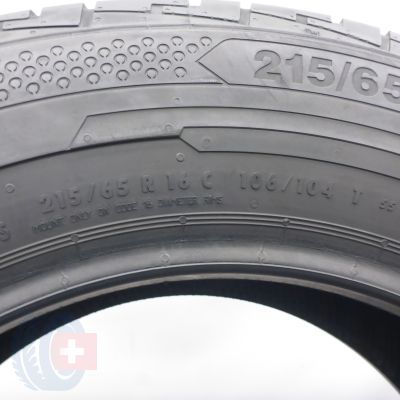 4. 215 65 16C 2x CONTINENTAL 215/65 R16C 106/104T ContiVanContact 100 Sommerreifen 2019 8,5mm