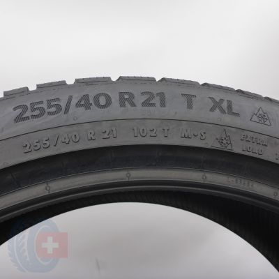 6.  255 40 21 4x CONTINENTAL 255/40 R21 102T XL WinterContact TS 870 P Winterreifen  2021 7,8mm