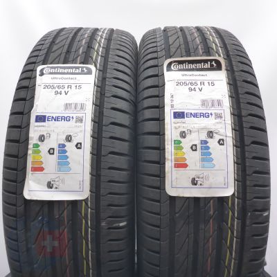 205 65 15 2x CONTINENTAL 205/65 R15 94V UltraContact Sommerreifen 2023 Ungebraucht  