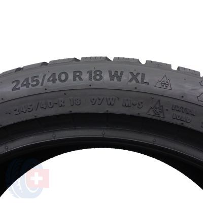 6. 245 40 18 4x CONTINENTAL 245/40 R18 97V XL WinterContact TS870P Winterreifen 8,2mm 2022