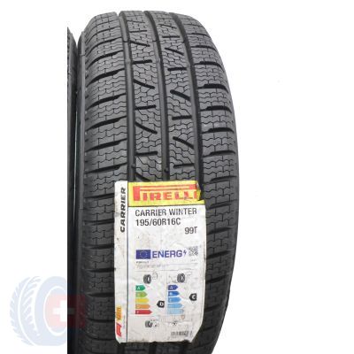 3. 195/60 R16C 2x PIRELLI 99/97T Carrier Winter Winterreifen 2021 VOLL WIE NEU