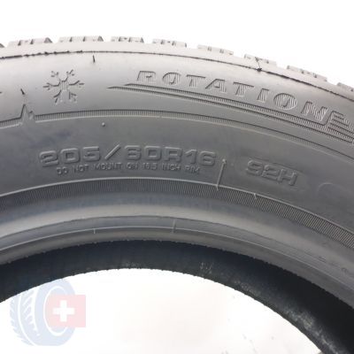 5. 205 60 16 2x DUNLOP 205/60 R16 92H WinterSport5 Winterreifen 2024 7,8-8mm