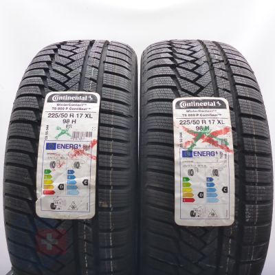  225 50 17 2x CONTINENTAL 225/50 R17 98H XL WinterContact TS 850 P SEAL Winterreifen 2022 Ungebraucht  