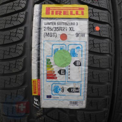 2. 4 x PIRELLI 245/35 R21 96W XL Sottozero 3 Winter MGT Winterreifen 2016/18 VOLL Wie Neu