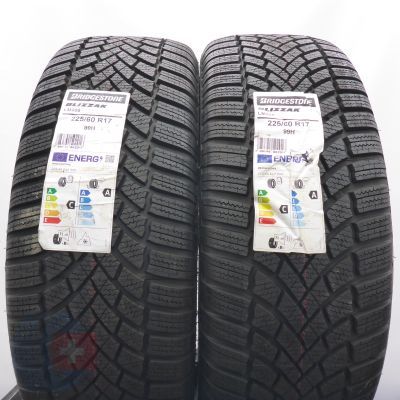 2.  225 60 17 2x BRIDGESTONE 225/60 R17 99H Blizzak LM005 Winterreifen 2023 VOLL WIE NEU 