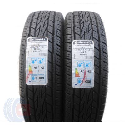 2 x CONTINENTAL 225/75 R16 104S  ContiCrossContact LX 2 Lato DOT19 VOLL  WIE NEU