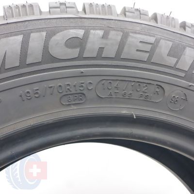5. 195 70 15C 4x MICHELIN 195/70 R15C 104/102R Agilis Alpin Winterreifen 2024 7,8-8,8mm