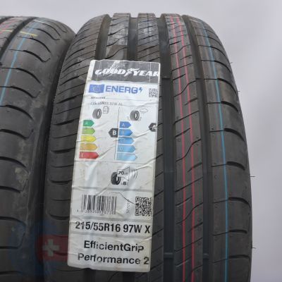 3. 215 55 16 2x GOODYEAR 215/55 R16 97W XL EfficientGrip Performance 2 Sommerreifen 2023 VOLL WIE NEU 