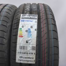 3. 215 55 16 2x GOODYEAR 215/55 R16 97W XL EfficientGrip Performance 2 Sommerreifen 2023 VOLL WIE NEU 