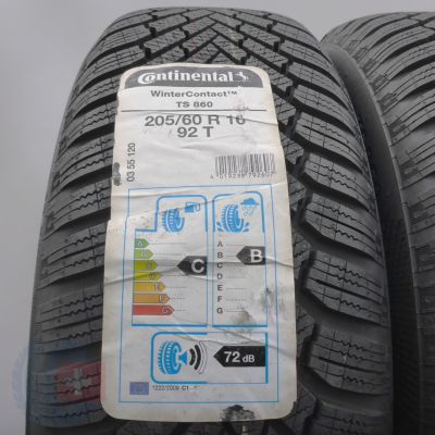 2.  205 60 16 2x CONTINENTAL  205/60 R16 92T WinterContact TS 860 Winterreifen 2018 VOLL