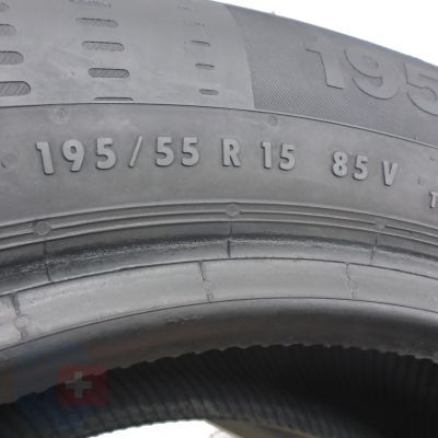 4. 2 x CONTINENTAL 195/55 R15 85V ContiEcoContact 5 Sommerreifen 2019 6,2mm