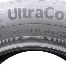 2. 195 65 15 1x CONTINENTAL 195/65 R15 91H UltraContact Sommerreifen 7mm 2021 Wie Neu