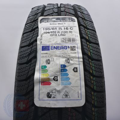 195 65 16C 1x UNIROYAL 195/65 R16C 104/102R SnowMax3 Winterreifen 2022 WIE NEU VOLL