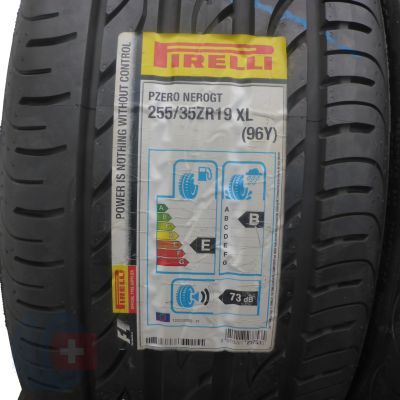 2. 255 35 19 2x PIRELLI 255/35 R19 96Y XL PZero Nero GT Sommerreifen 2015, 2016 UNGENRAUCHT