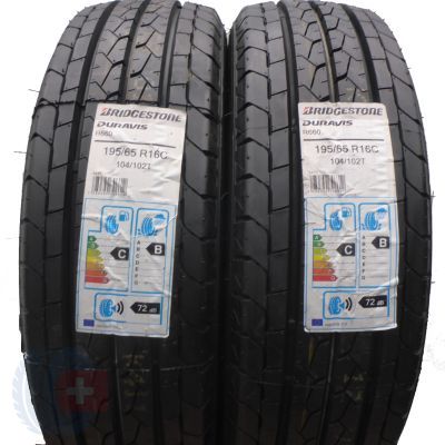 5. 4 x BRIDGESTONE 195/65 R16 C 104/102T Duravis R660 Sommerreifen  2018 VOLL WIE NEU 