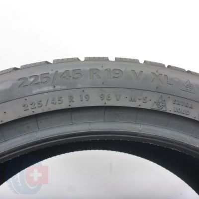 3. 225 45 19 1x CONTINENTAL 225/45 R19 96V XL WinterContact Ts870P Winterreifen 2022 VOLL