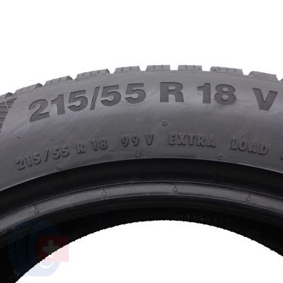 5. 215 55 18 2x CONTINENTAL 215/55 R18 99V XL WinterContact TS850P Winterreifen 6,7mm 2021