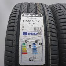 2. 215 55 16 4x CONTINENTAL 215/55 R16 99V XL UltraContact Sommerreifen 2022 VOLL