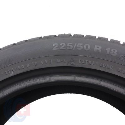 6. 4 x CONTINENTAL 225/50 R18 99H AO ContiwinterContact TS830P Winterreifen 2022 6,8-7,5mm