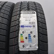 3. 215 75 R16C 2x CONTINENTAL 215/75 R16C 116/114R VanContact Winter Winterreifen 2024 VOLL WIE NEU 