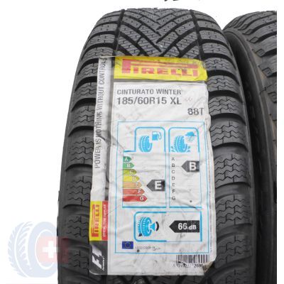 2. 185 60 15 2x PIRELLI 185/60 R15 88T XL Winter Cinturato Winterreifen 2018 VOLL Ungebraucht  