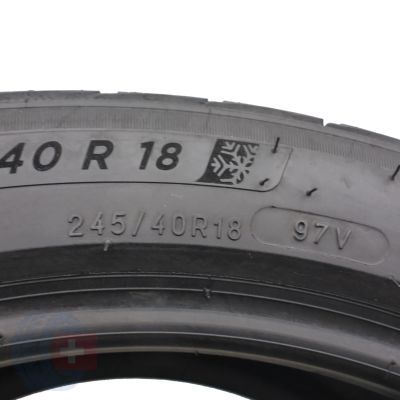 6. 4 x MICHELIN 245/40 R18 97V XL PilotApin 5 Winterreifen 2022 7mm Wie Neu