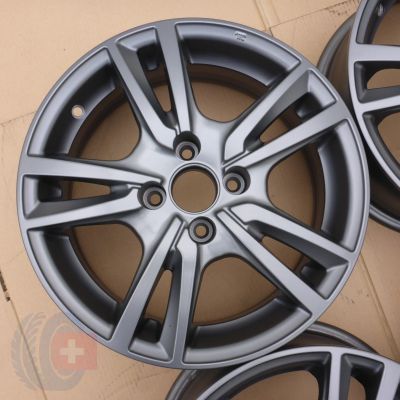 2. 4 x Alufelgen 15 TOYOTA DAIHATSU 4x100 6J ET35 MAK Haly WIE NEU Porte Move Custom