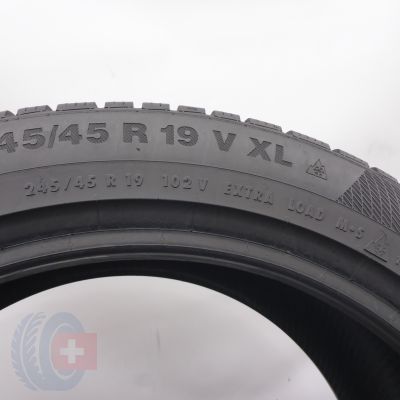 5.  245 45 19 1x CONTINENTAL 245/45 R19 102V XL WinterContact TS 850 P Winterreifen 2021 7,5mm 