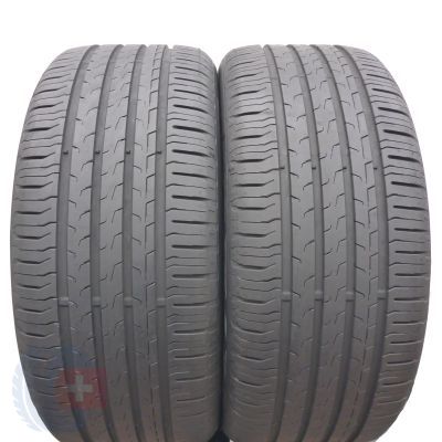 4. 245 45 18 4x CONTINENTAL 245/45 R18 96W EcoContact 6 Sommerreifen 2022 VOLL Wie Neu