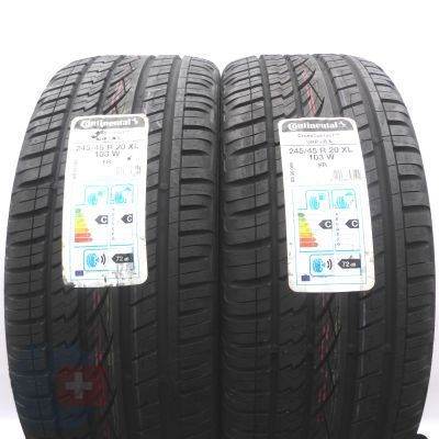 3. 245 45 20 4x CONTINENTAL 245/45 R20 103W XL CrossContact M+S Sommerreifen 2020 VOLL WIE NEU
