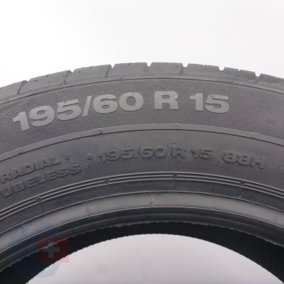 6. 195 60 15 2x CONTINENTAL 195/60 R15 195/60 R15 88H ContiPremiumContact 2 Sommerreifen 2021 8mm