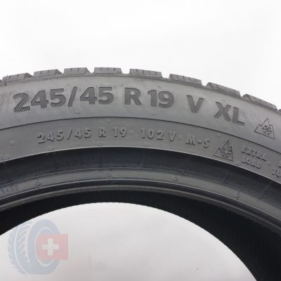 6. 245 45 19 2x CONTINENTAL 245/45 R19 102V XL WinterContact TS 870 P Winterreifen 2023/25 8,5-7,5mm