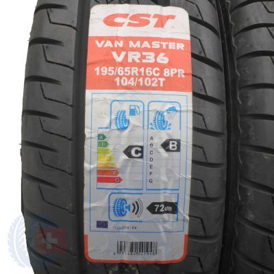 2. 4 x CST 195/65 R 16 C  104/102T VR36 Sommerreifen  2017 VOLL WIE NEU 