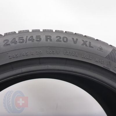 6. 245 45 20 1x CONTINENTAL 245/45 R20 103V XL WinterContact TS 850 P SUV Winterreifen 2021 Ungebraucht   