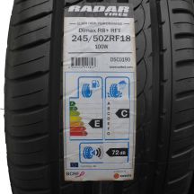 2. 1x RADAR  245/50 RF18 100W  Dimax R8+ RFT Sommerreifden  2018 VOLL WIE NEU 