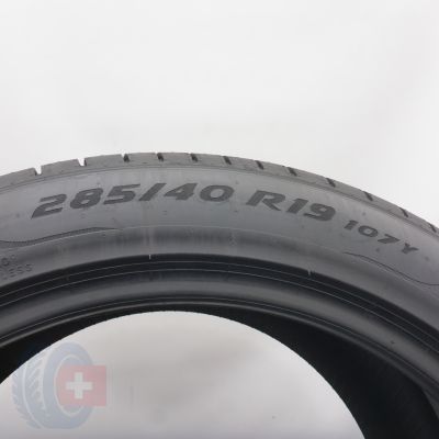 5. 285 40 19 1x PIRELLI 107Y XL P Zero PNCS T0 Sommerreifen 2022 Ungebraucht  