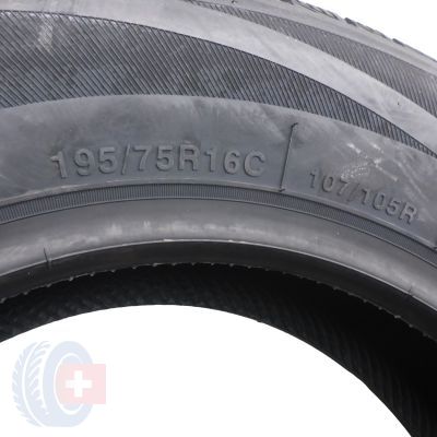 6. 2 x NORDEX 195/75 R16C 107/105R WinterSafe Van LT Winterreifen 2020 Wie Neu