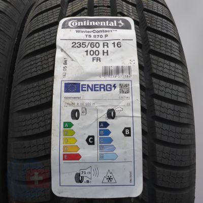 4. 235 60 16 4x CONTINENTAL 235/60 R16 100H WinterContact TS870P Winterreifen 2022 VOLL 4. 235 60 16 4x CONTINENTAL 235/60 R16 100H WinterContact TS870P Winterreifen 2022 VOLL