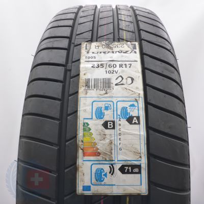 235 60 17 1x BRIDGESTONE 235/60 R17 102V Turanza T005 Sommerreifen 2020 Ungebraucht    