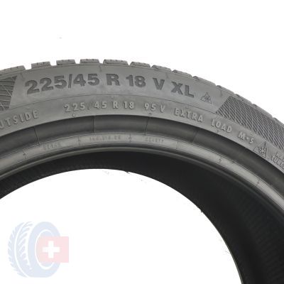 7. 4 x CONTINENTAL 225/45 R18 95V XL Contact TS 850 P Winterreifen 2015  7.5-8mm WIE NEU