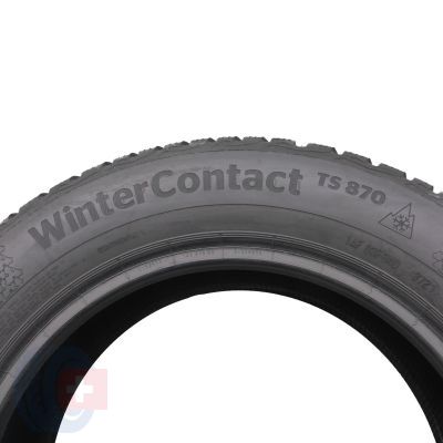 6. 205 60 16 2x CONTINENTAL 205/60 R16 92T WinterContact TS870 Winterreifen 7,2mm 2021 Wie Neu