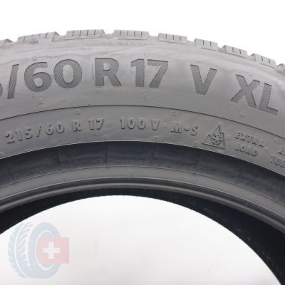 6. 215 60 17 2x CONTINENTAL 215/60 R17 100V XL WinterContact TS 870 P Winterreifen  2024 8,2-7,5mm
