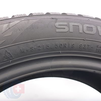 7. 215 50 19 4x NOKIAN 215/50 R19 93T Snowproof 2 Winterreifen 2023 8,5-7,8mm