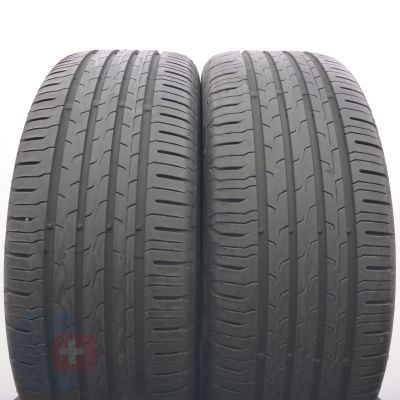 215 55 17 2x CONTINENTAL 215/55 R17 98H EcoContact6 Sommerreifen 2022 5,8mm